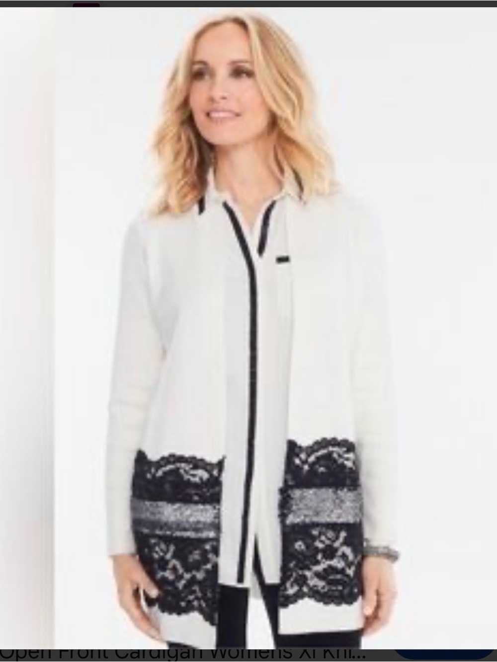 Chico’s Embellished Cardigan. Size 0 (Chico’s size)